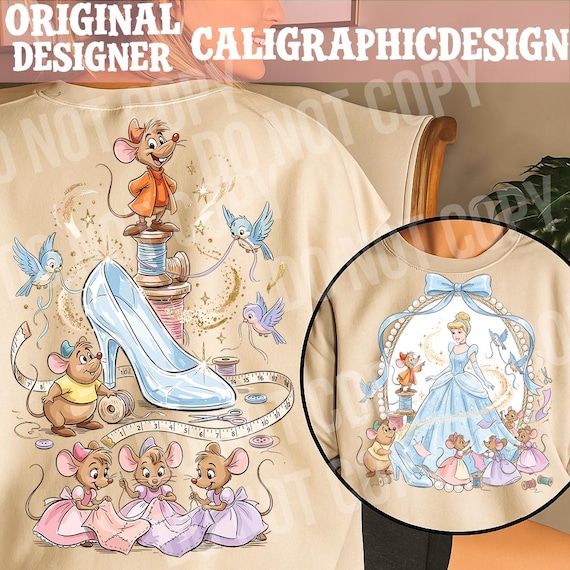 Fairytale Glass Slipper Princess PNG Bundle, Magical Midnight Castle Digital Download, Fantasy Mouse Seamstress Illustration
