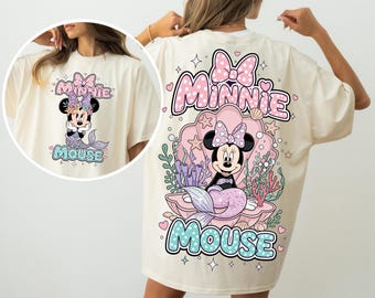 Retro Groovy Minnie Mouse PNG: Family Vacation Digital Download