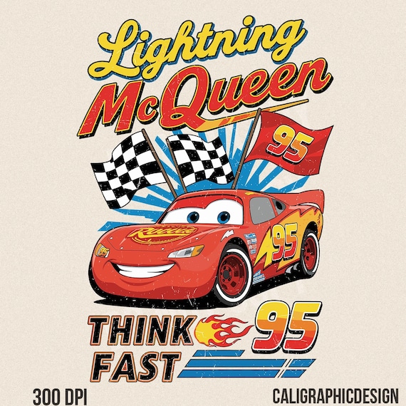 Lightning McQueen PNG Bundle: Cars Sublimation Design (Digital Download)
