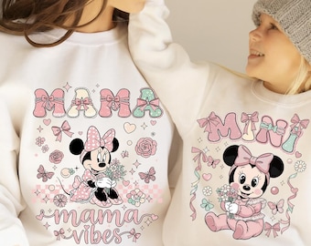 Mama Mini Matching PNG | Mother's Day Sublimation Design (Digital Download)