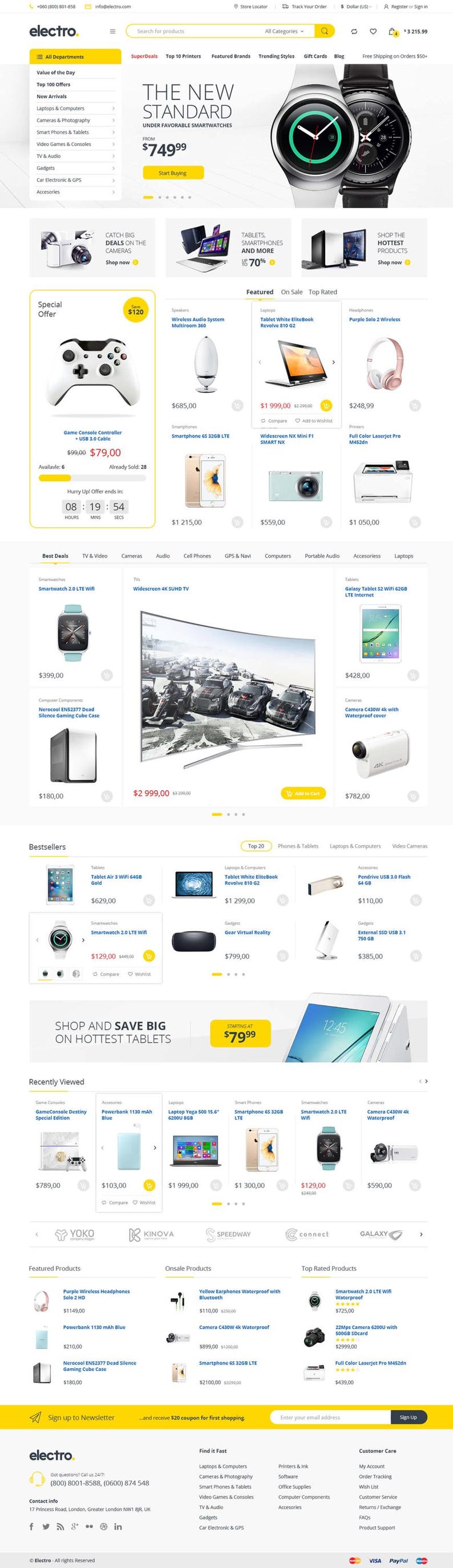 Electro Woocommerce Template | Wordpress Theme for Electronics and ...