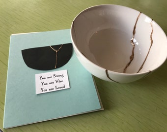 Kintsugi gift set You are Strong You are Wise You are Loved