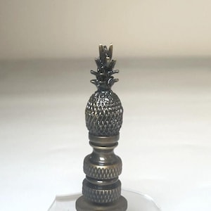 Finials Antique Brass Pineapple Lamp Finial 2.25&quot;