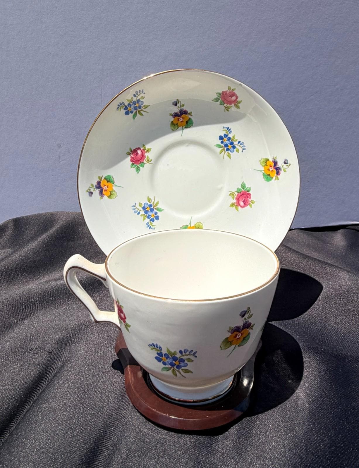 Crown Staffordshire Tea Cup and Saucer - Etsy