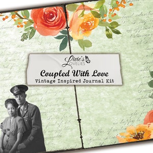 COUPLED WITH LOVE - Instant Download - Journal Kit - Mixed Media - Junk Journal - Ephemera - Cardmaking - Afroamerikaner