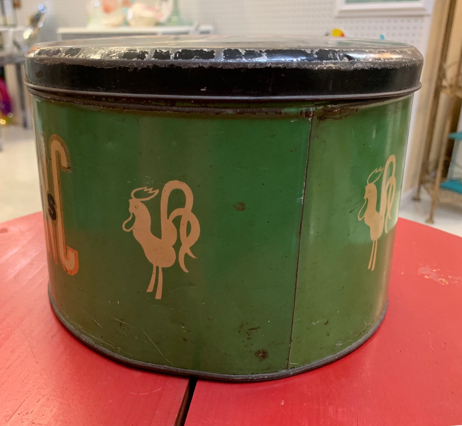 Vintage Paris Tin Roosters Coq Blanc White Rooster French Etsy