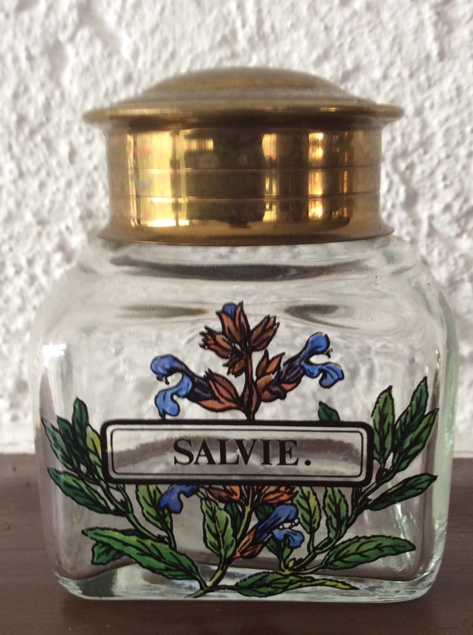 Four Vintage French Decorative Spice Canisters Jars Brass Etsy