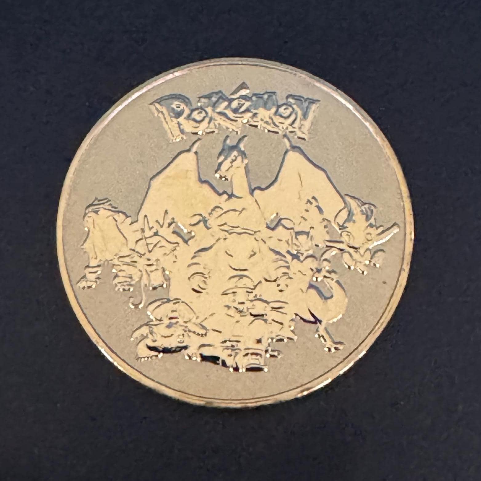 Exclusive Mega Charizard X Pokemon Coin - Rare, One of a Kind