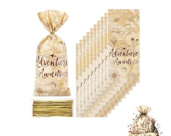 adventure awaits Treat Bags: Birthday Party Favors, 5 Piece Set