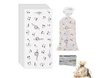 music Treat Bags: Birthday Party Favor, Set of 5