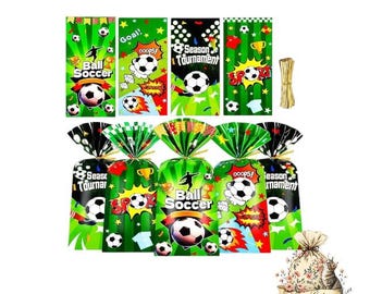 Soccer Treat Bags: Birthday Party Favors, 5 Piece Set