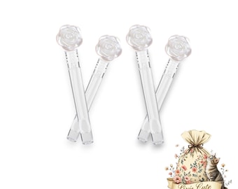 Rose Bubble Wands: Wedding & Party Favors