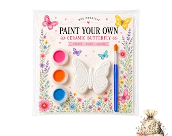 Butterfly Painting Party Favors for Kids, DIY Plaster Butterfly, Craft paint Kits, Birthday Activity Gift, Butterfly
