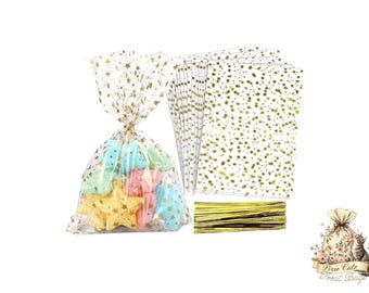 Star Treat Bags: Party Favor Goodie Bags - 5 Pcs