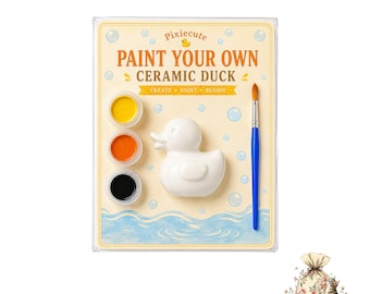 Rubber duck Painting Party Favors for Kids, DIY Plaster duck, Craft paint Kits, Birthday Activity Gift, Rubber duck