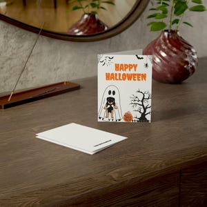 Ensemble de cartes de voeux d'Halloween - Souhaits fantasmagoriques, parfait pour les fêtes d'Halloween, des bonbons ou un sort, les célébrations d'automne, 1 à 10 pièces avec enveloppes