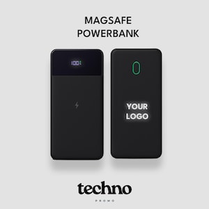 Personalized Light-Up Powerbank, Wireless Portable Charger, Corporate Gift Charger, Holiday Gift, Event Gift, Client Gift, Employee Gift