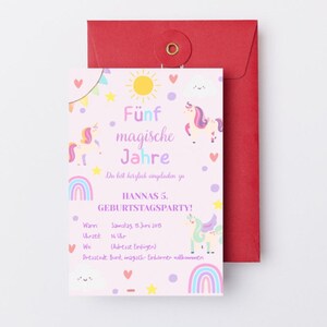 children&#39;s birthday invitation card