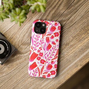 colorful Tough Phone Cases - Stylish Protection for Your Phone, Trendy Tech Accessories, Floral Design, Gift for Her, Spring Fashion