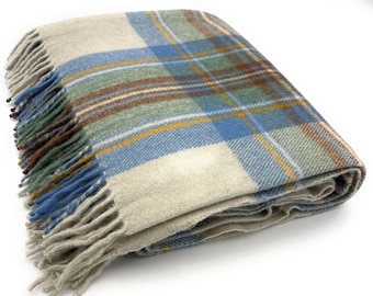 Soft Wool Tartan Blanket – 70x60 Inches – Soft, Warm & Timeless - Buchanan Ancient - View #8