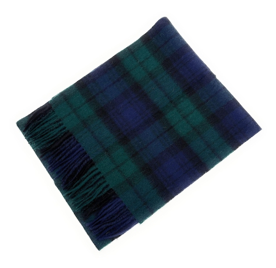 Scottish Tartan Clan Scarf - Thomson Blue . 100% Lambswool Scarves