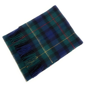 100% Lambswool Smith Tartan Scarf: Brushed Scottish Plaid, Unisex Winter Wrap