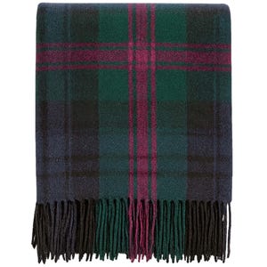 Baird 100% Pure Wool Tartan Blanket: Scottish Plaid Throw, Warm Rug (74x62&quot;)