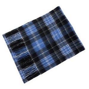 100% reine Lambswolle Clark Antique Tartan Schal: Weiche gebürstete Wolle, Winterschal