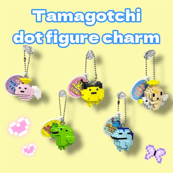 tamagotchi dot figure gashapon miniature y2k 90s