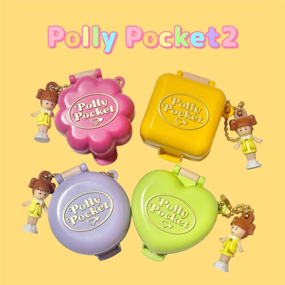 Polly Pocket2　miniature Keychain 80年代　90年代 y2k 　gachapon ポーリーポケット