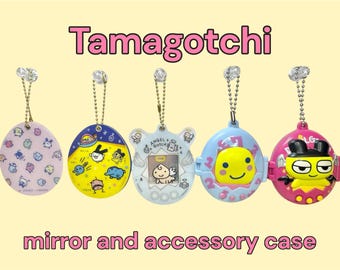 Tamagotchi Collection Mirror Small Item Case y2k 90s Gashapon Gachapon