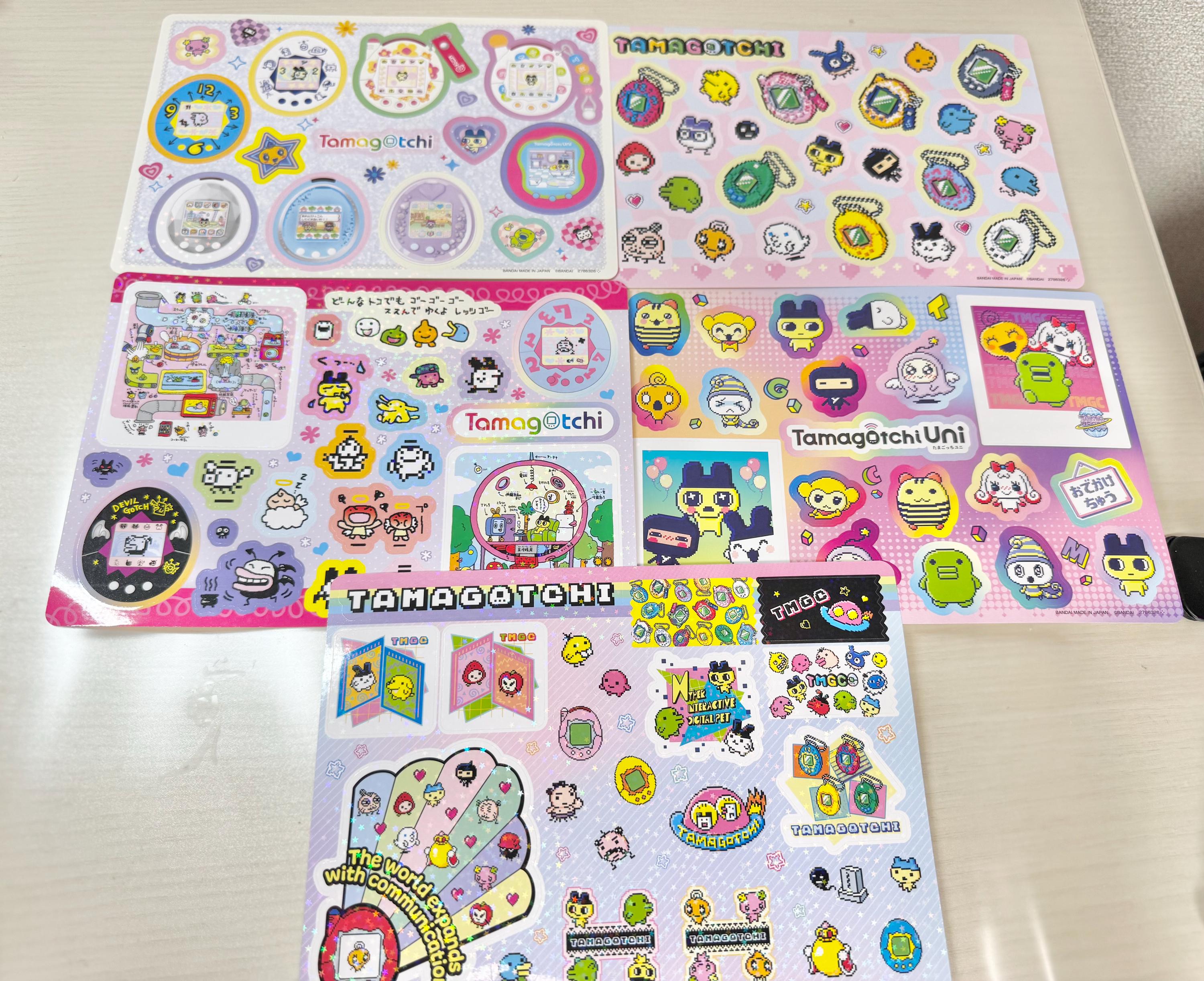 Tamagotchi hologram stickers たまごっち シール ステッカー y2k 90