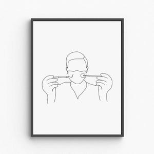 Dentist Printable Wall Art, Dental Office Decor Poster, Tooth Anatomy Illustration, Dental Student Gift, Modern Medical Art