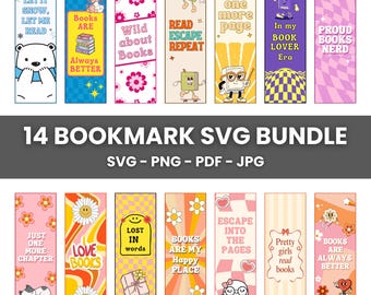 bookmark SVG bundle, bookmark png, printable bookmark, bookmark template svg, books svg, reading svg, cricut bookmark svg