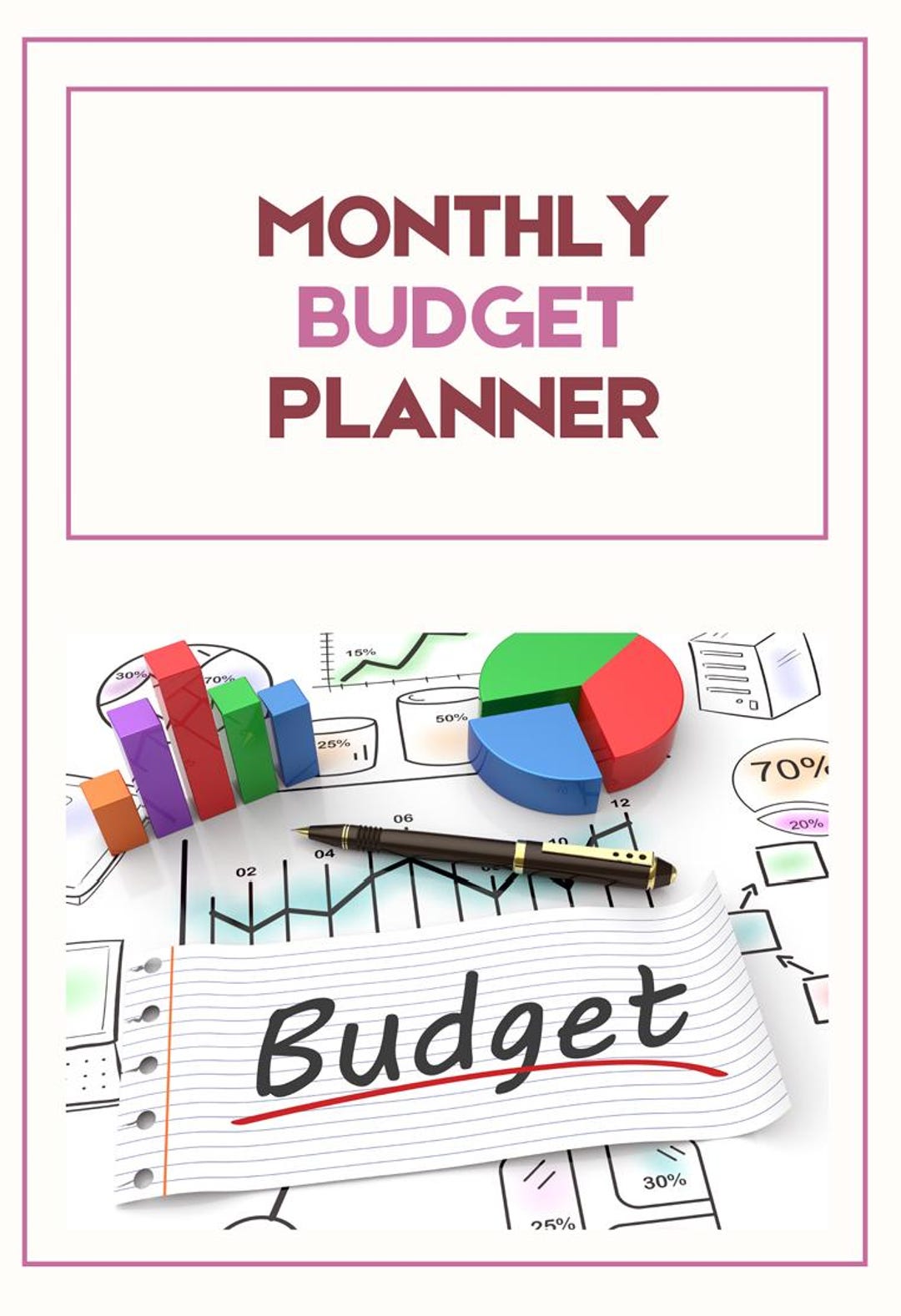 Printable Budget Planner for Moms | Monthly Expense Tracker | Savings