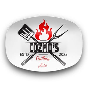 Customized grill platter, Daddy grilling plate, father&#39;s day gift