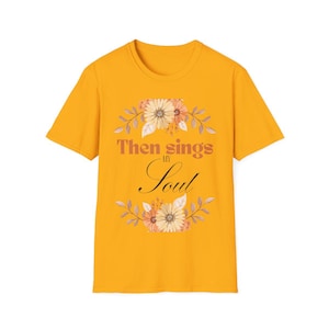 Hymn tshirt, How great thou art, cut fall shirts, Unisex Softstyle T-Shirt