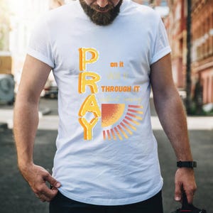 Orad sin cesar, ropa cristiana, camisetas de oración, camiseta unisex Softstyle