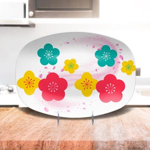floral platter, gift for mom, flower platter