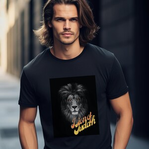 lion of judah, christian lion shirt, christian apparel, Unisex Softstyle T-Shirt