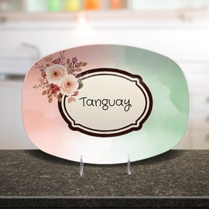 Last name platter, personalized gift, house warming gift