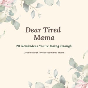 Querida Mamá Cansada / Libro de Afirmaciones Imprimible / Carta Motivacional para Mamás / Descarga Instantánea