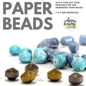 Download Paper Bead Cut File Template Svg Fcm Pdf Mini Beads For Etsy SVG Cut Files