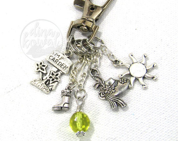 Purse Charm Spoonie Courage Awareness Chronic Illness Zipper Pull Keychain