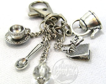 Tea Maker Purse Charm Zipper Pull Zipper Pull Keychain