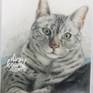 Notecards (set of 3) - cat - Egyptian Mau