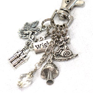 Fairy Wish Castle Garden Purse Charm Zipper Pull Zipper Pull Keychain image 1