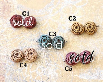Polymer Clay Rose Beads