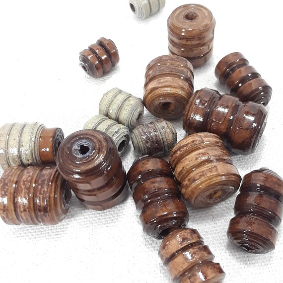 Download Paper Bead Cut File Template Svg Fcm Pdf Drum Bead 3 Sizes Etsy