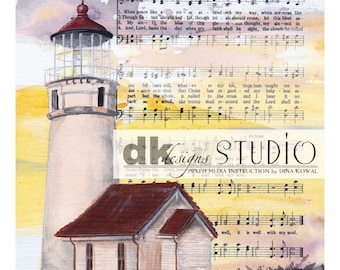 It Is Well -  lighthouse print - hymn - comfort and sympathy